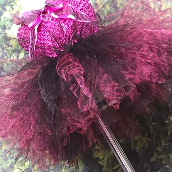 BLACK FRIDAY SALE Toddler Animal Print Tutu Dress & Hair Clip Sz.12 Mo. - 2T NWT - Picture 9 of 16